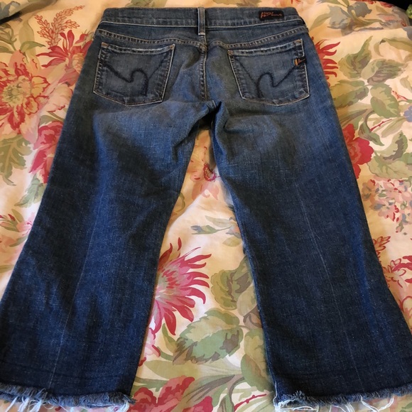 CITIZENS OF HUMANITY Size 29 Kelly #063 Low Waist Crop Stretch Jeans  $79 NEW - Picture 4 of 16